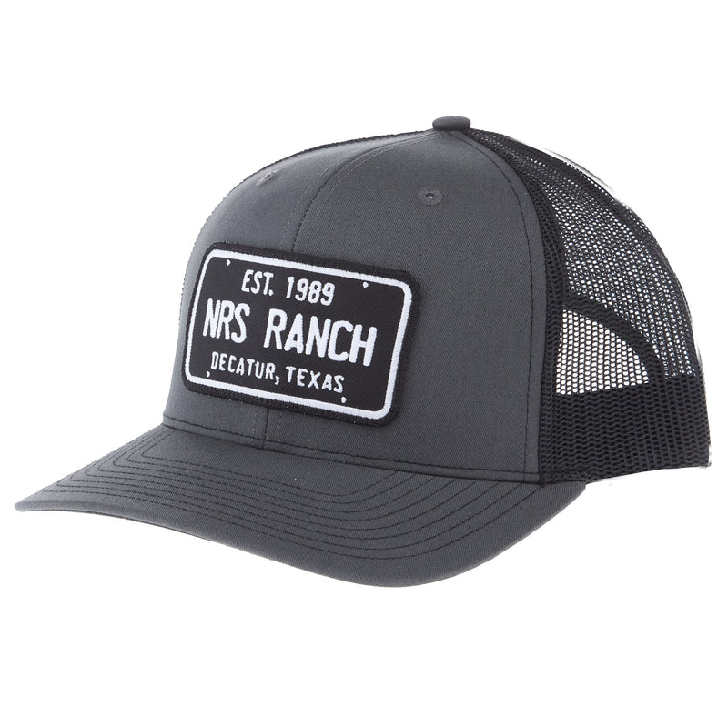 NRS Ranch Charcoal/Black Embroidered Patch Cap