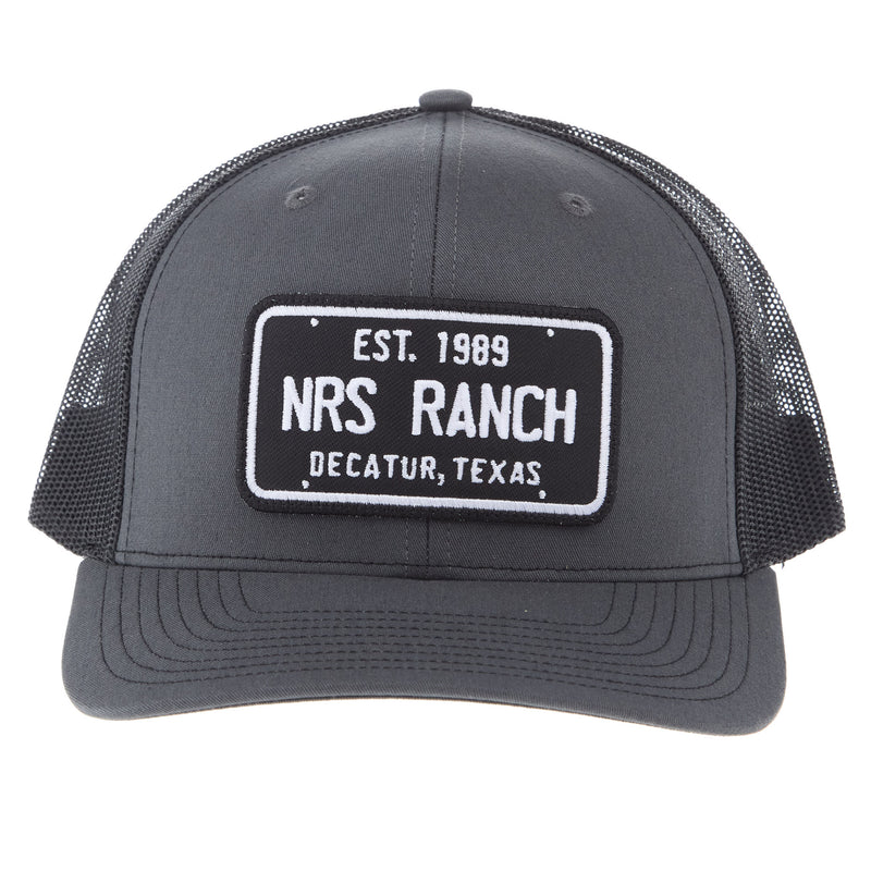 NRS Ranch Charcoal/Black Embroidered Patch Cap