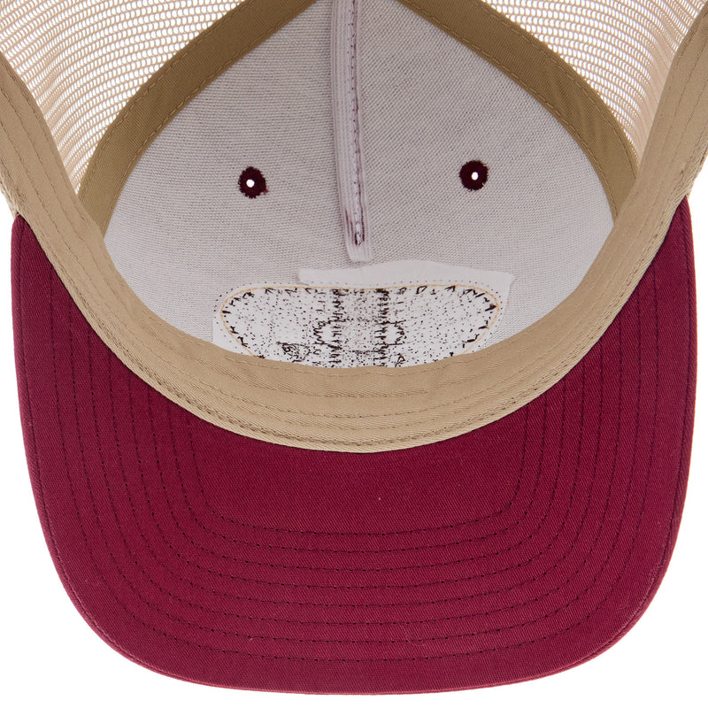 NRS Ranch Leather Patch Cardinal/Tan Cap