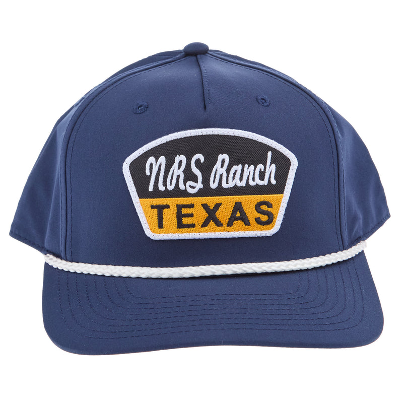 NRS Ranch Texas Cursive Logo Navy/White Cap