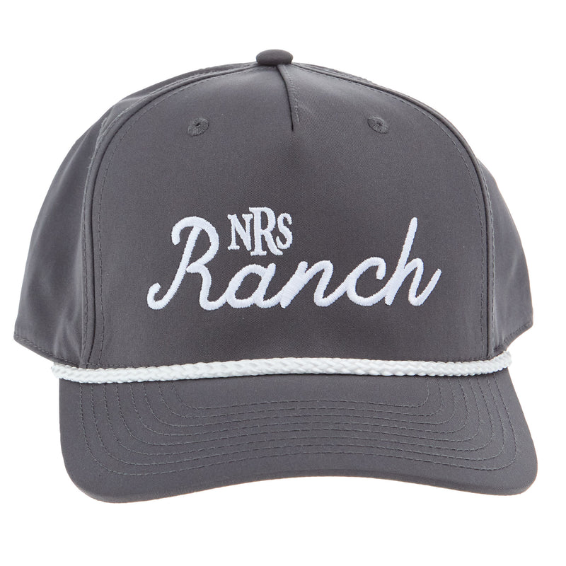 NRS Ranch Grey/White Cursive Logo Cap