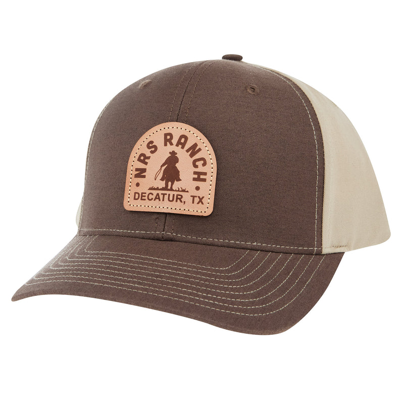 NRS Ranch Leather Patch Brown/Khaki Cap