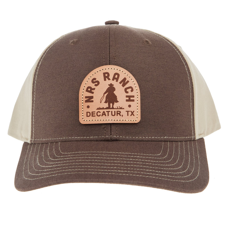 NRS Ranch Leather Patch Brown/Khaki Cap