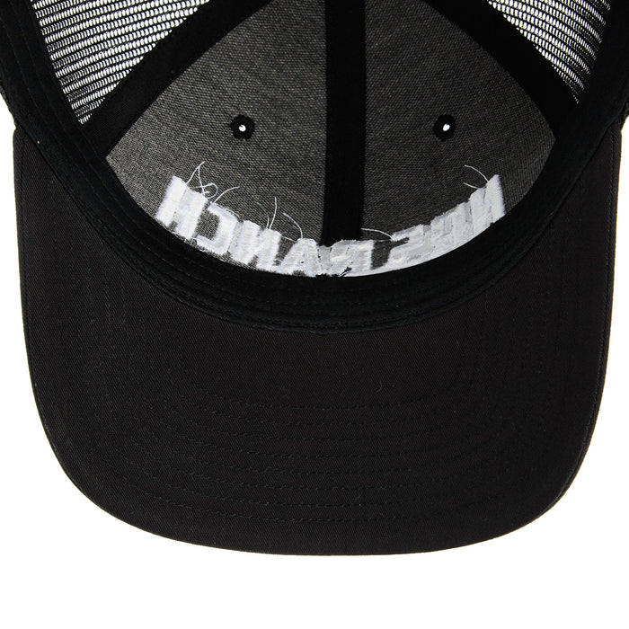 NRS Ranch Black With White 3D Logo Cap