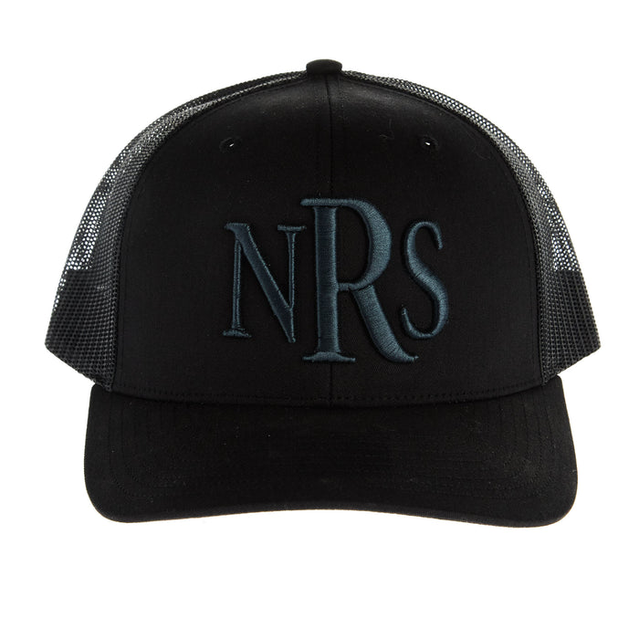 NRS Black With Black 3D Logo Cap
