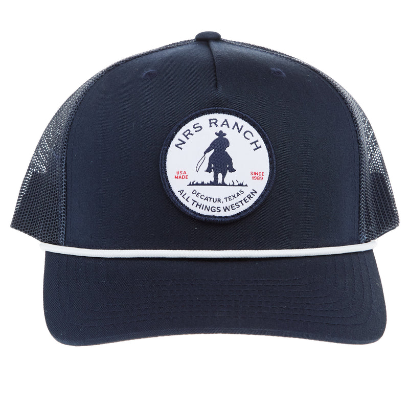 NRS Ranch Navy/White Roper Cap
