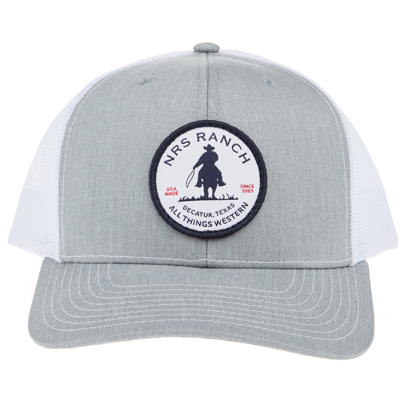 NRS Ranch Grey/White Roper Cap