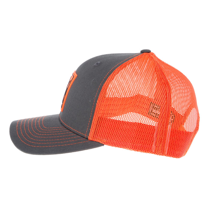 NRS 89 Rubber Patch Charcoal/Orange Cap