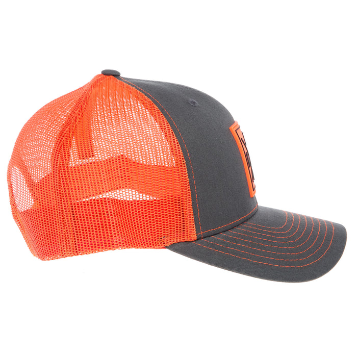 NRS 89 Rubber Patch Charcoal/Orange Cap