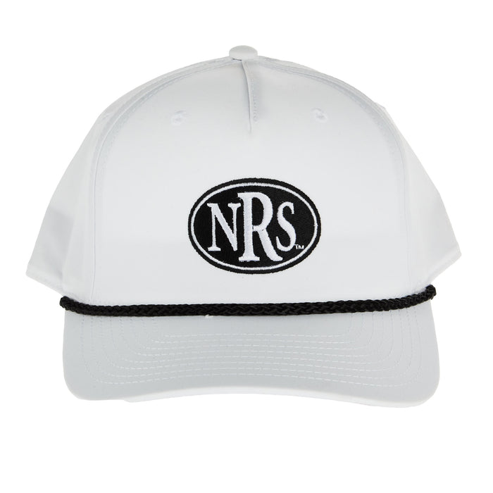 NRS Oval Logo White With Black Rope Cap