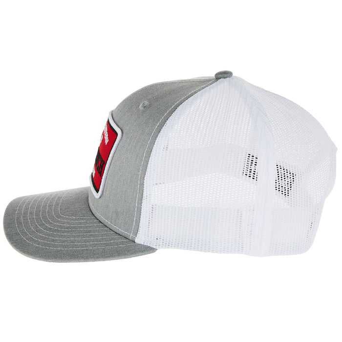 NRS Ranch Grey White Embroidered Patch Cap