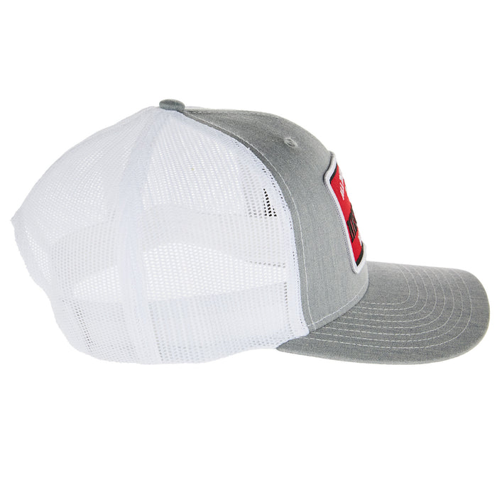 NRS Ranch Grey White Embroidered Patch Cap