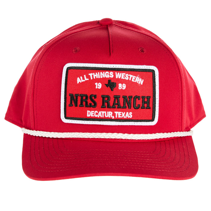 NRS Ranch Red White Embroidered Patch Cap