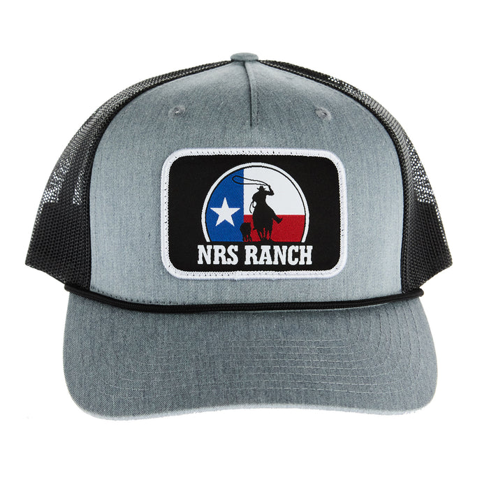 NRS Ranch Tx Flag With Rope Grey Black Cap