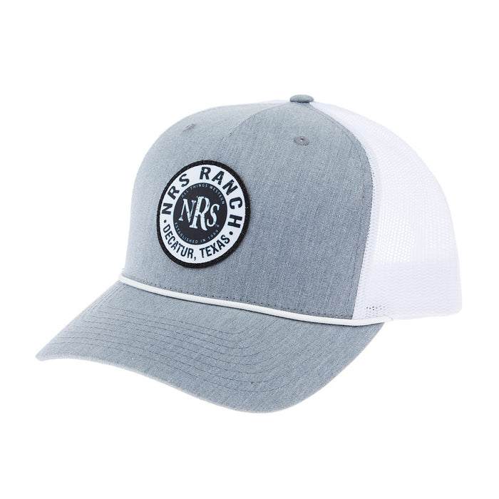 NRS Ranch Grey/White Round Logo Cap