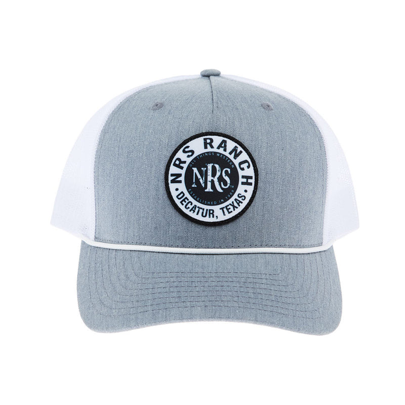 NRS Ranch Grey/White Round Logo Cap