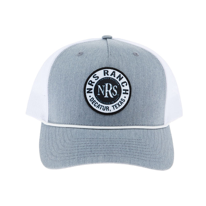 NRS Ranch Grey/White Round Logo Cap