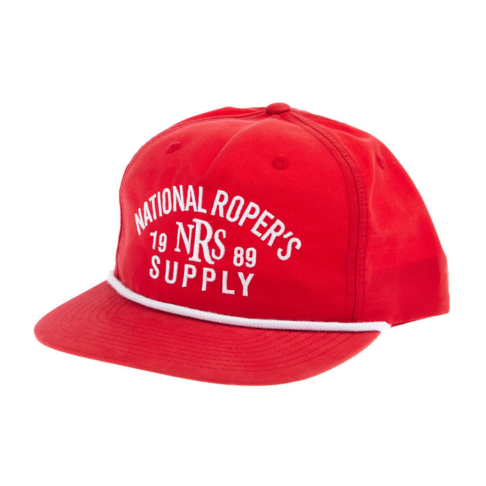 NRS National Ropers Supply Red & White Rope Cap