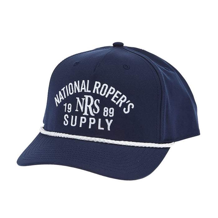 NRS National Ropers Supply Navy & White Rope Cap