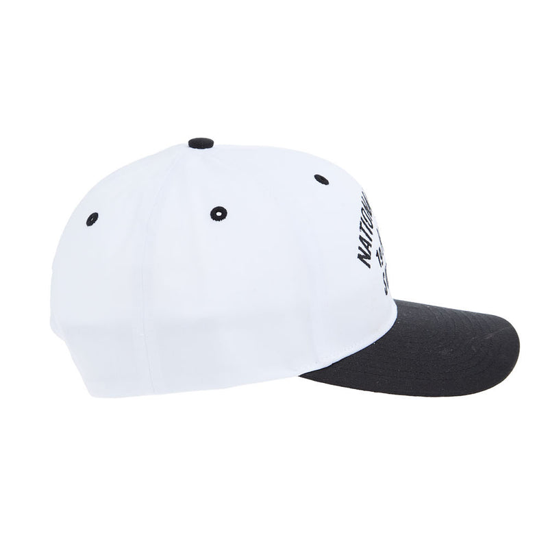 NRS National Ropers Supply White & Black Rope Cap