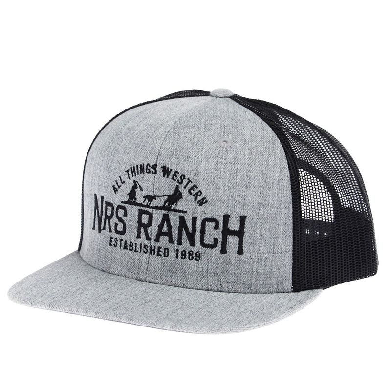 NRS Ranch Embroidery Logo Grey & Black Cap