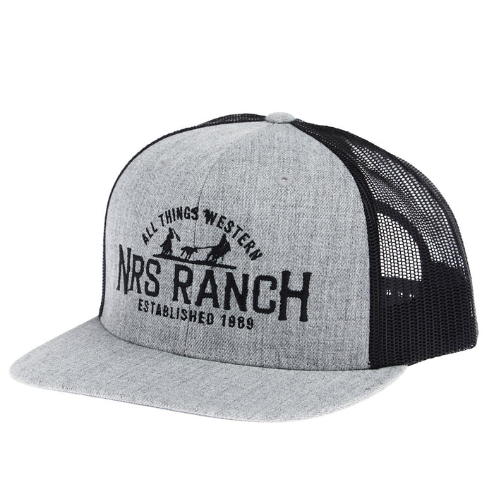 NRS Ranch Embroidery Logo Grey & Black Cap