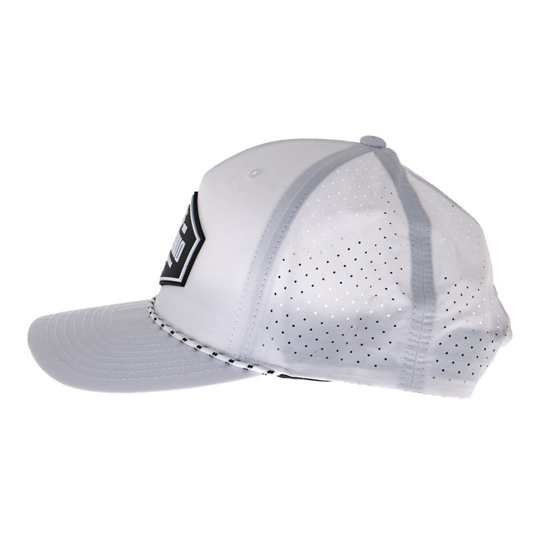 NRS Ohio White & Black Rubber Patch Cap