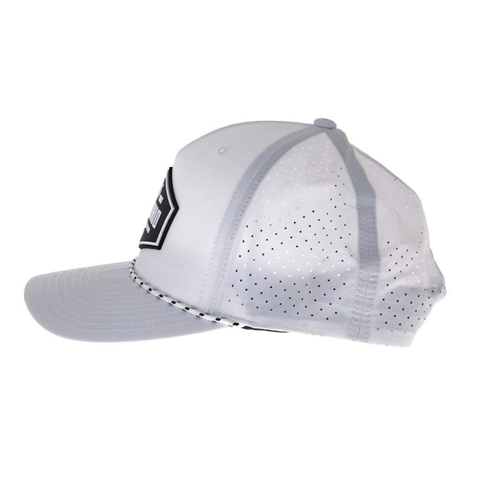 NRS Ohio White & Black Rubber Patch Cap