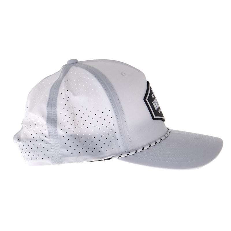 NRS Ohio White & Black Rubber Patch Cap