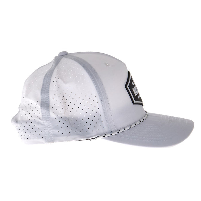 NRS Ohio White & Black Rubber Patch Cap