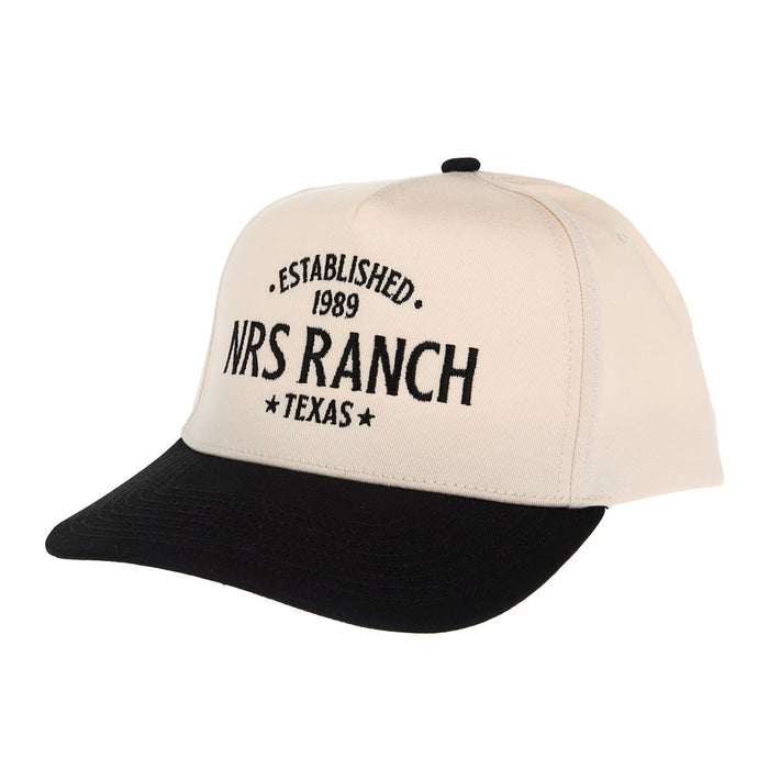 NRS Ranch Texas Cream & Black Embroidered Logo Cap