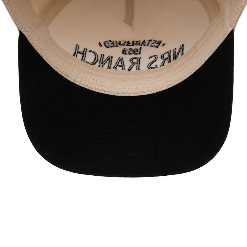 NRS Ranch Texas Cream & Black Embroidered Logo Cap