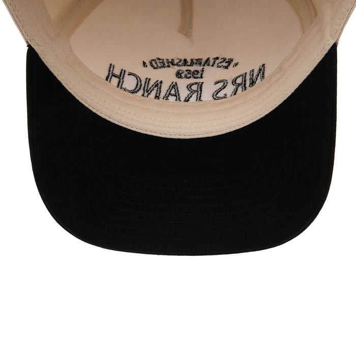 NRS Ranch Texas Cream & Black Embroidered Logo Cap