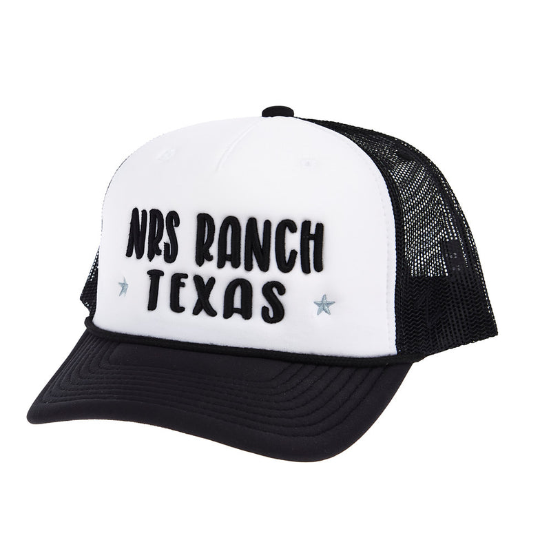NRS NRS Ranch Texas Black & White Foam Cap