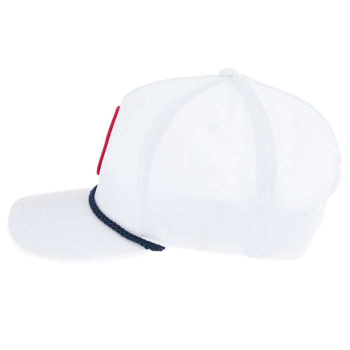 NRS Decatur, Texas White with Navy Rope Round Logo Cap