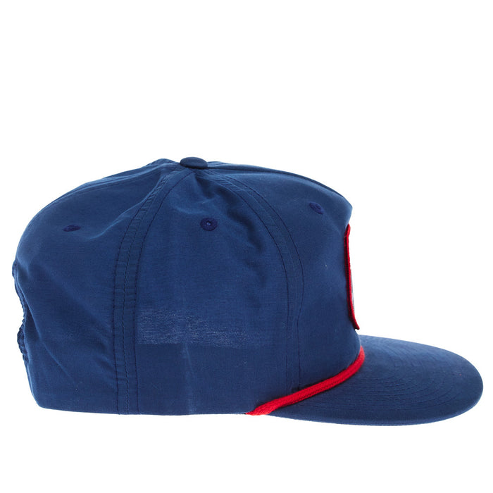 NRS Decatur Ranch Bull Logo Navy & Red Rope Cap