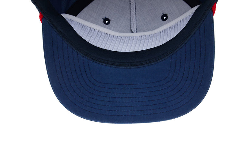 NRS Decatur Ranch Bull Logo Navy & Red Rope Cap