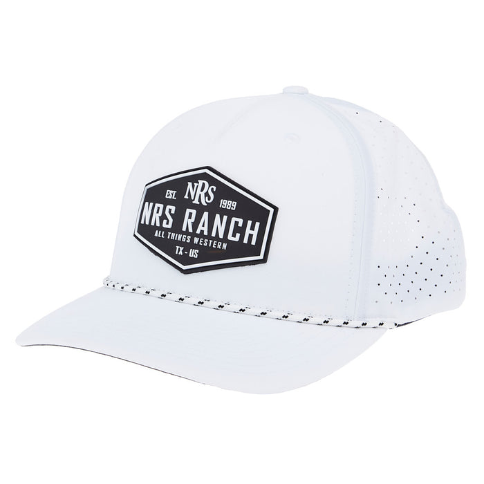 NRS Men's Solid White Logo Cap