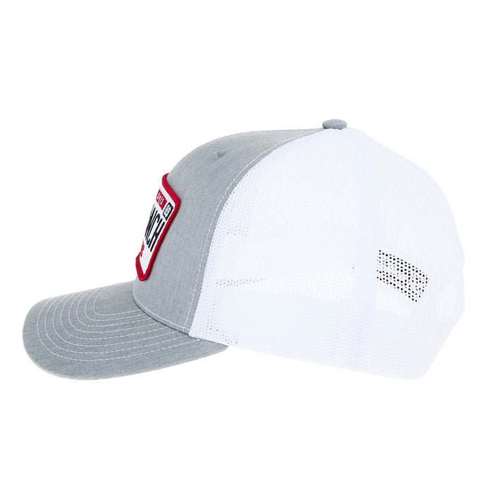 NRS Grey & White License Plate Logo Cap