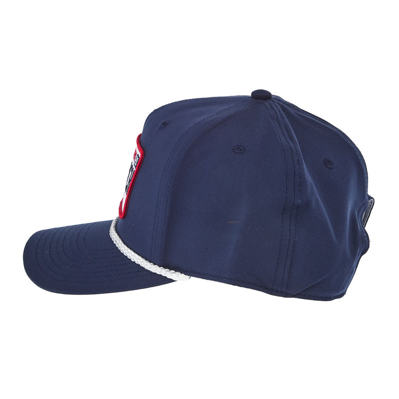 NRS Navy & White Rope License Plate Logo Cap