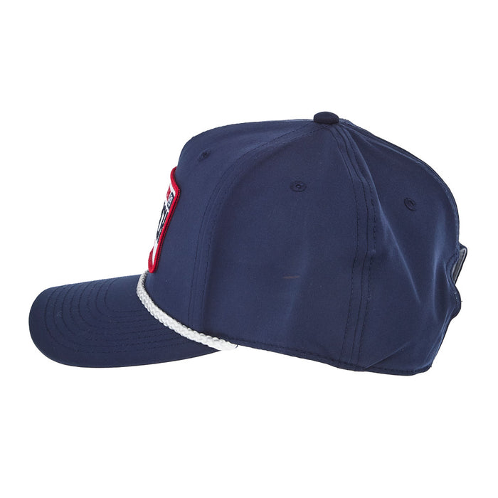 NRS Navy & White Rope License Plate Logo Cap