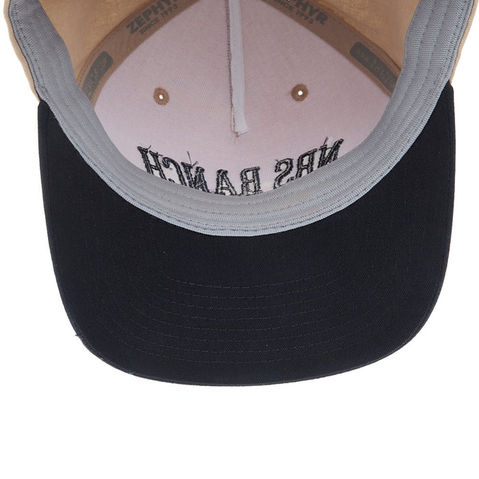 NRS Curved Embroidered Logo Stone & Navy Cap