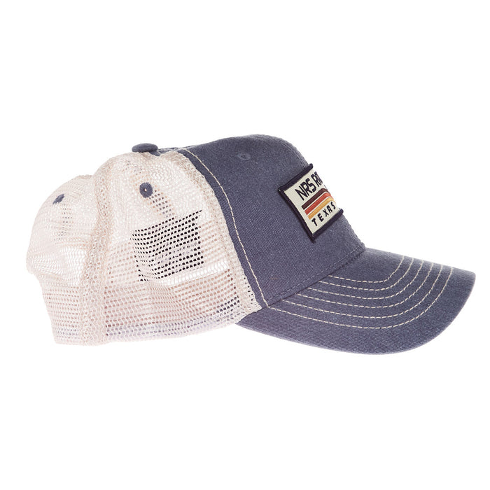 NRS Stripe Slope Logo Indigo & Khaki Cap