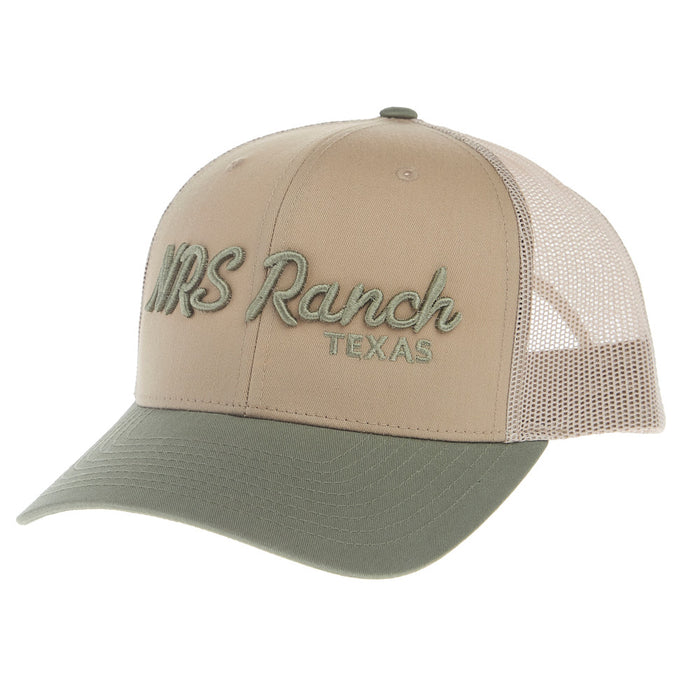 NRS 3D Embroidery Khaki & Loden Cap