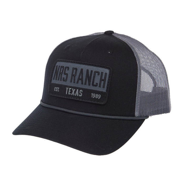 NRS Ranch Texas Embroidered Black & Charcoal Cap