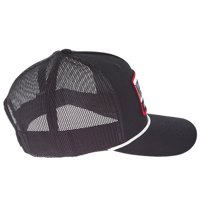 NRS Texas Embroidered Black with White Rope Cap