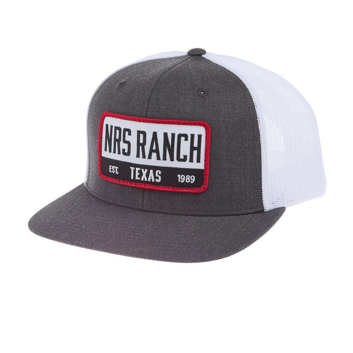 NRS Texas Embroidered Charcoal & White Rope Cap