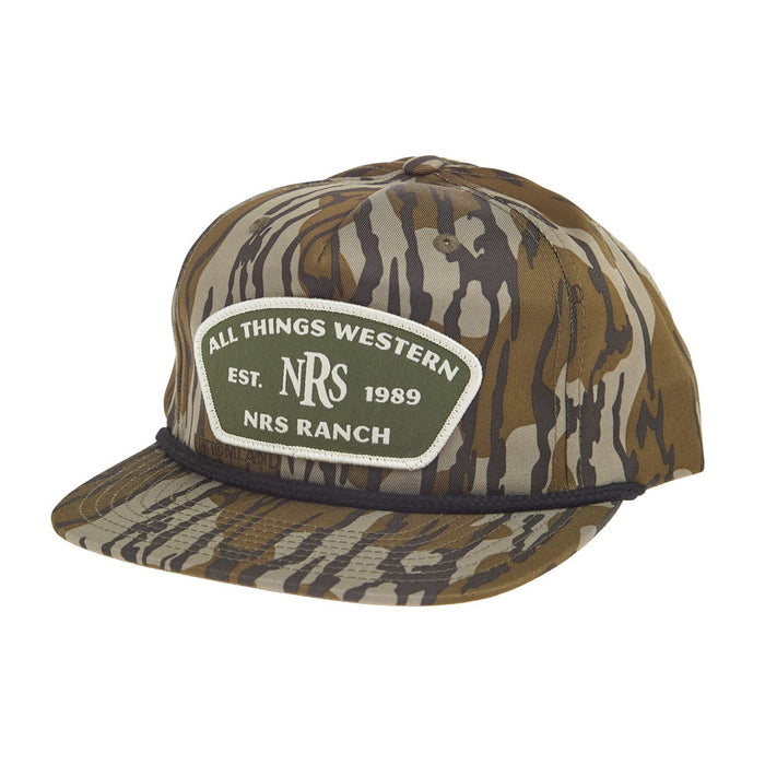NRS Mossy Oak Camo with Black Rope Cap