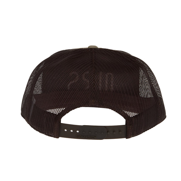 NRS Running Logo Khaki & Brown Cap