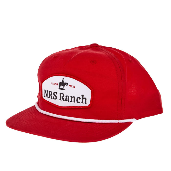 NRS Ranch Cowboy Logo Red & White Cap